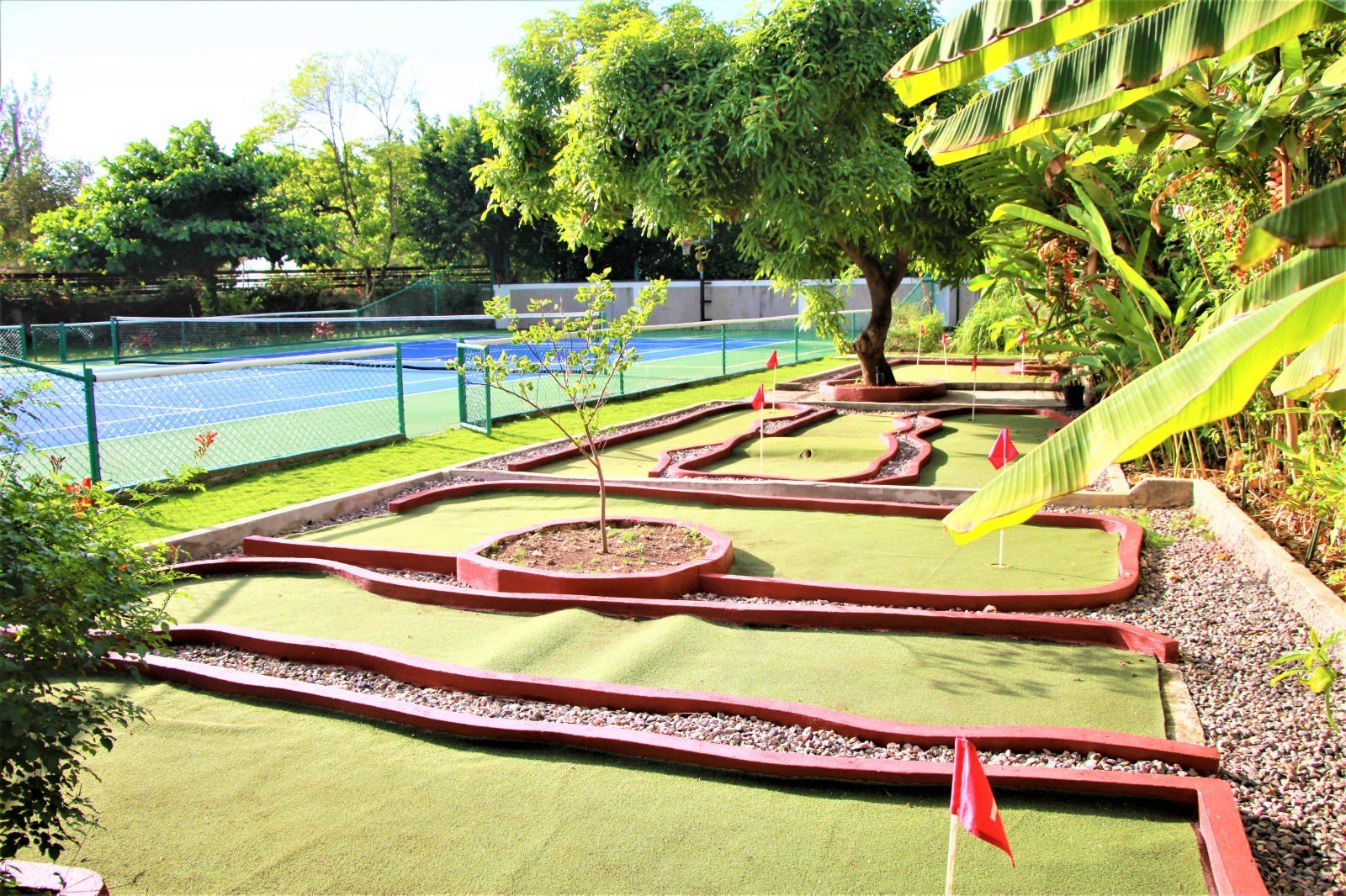 Putt putt golf at Mais Oui Villa in Discovery Bay Jamaica
