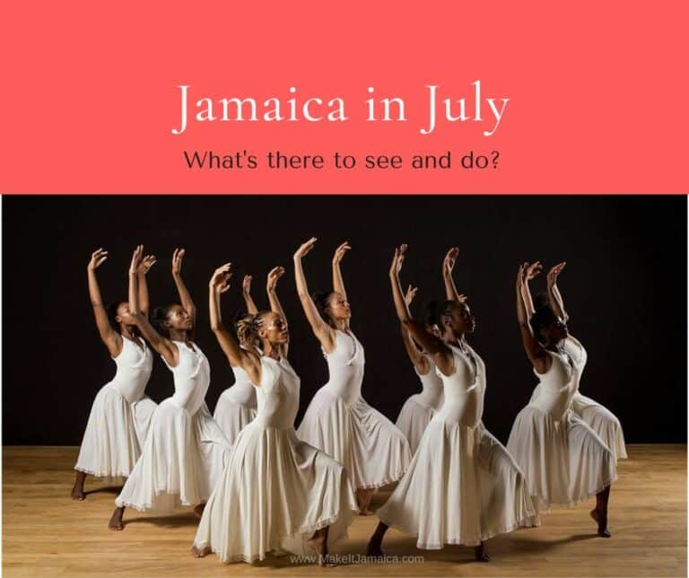 Dancers from the National Dance Company in Jamaica in July