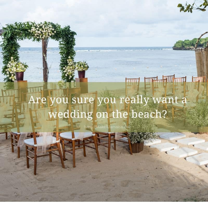Beach wedding in Jamaica