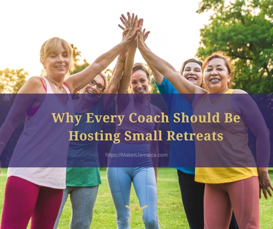 group of women hosting small retreats in Jamaica