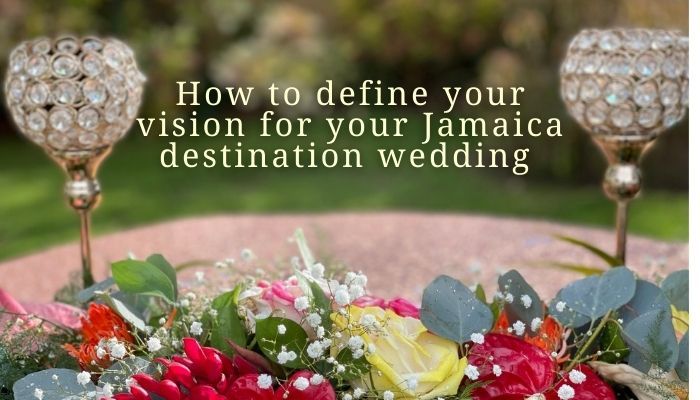Sweetheart table at luxury Jamaica villa wedding at Mais Oui Villa in Jamaica