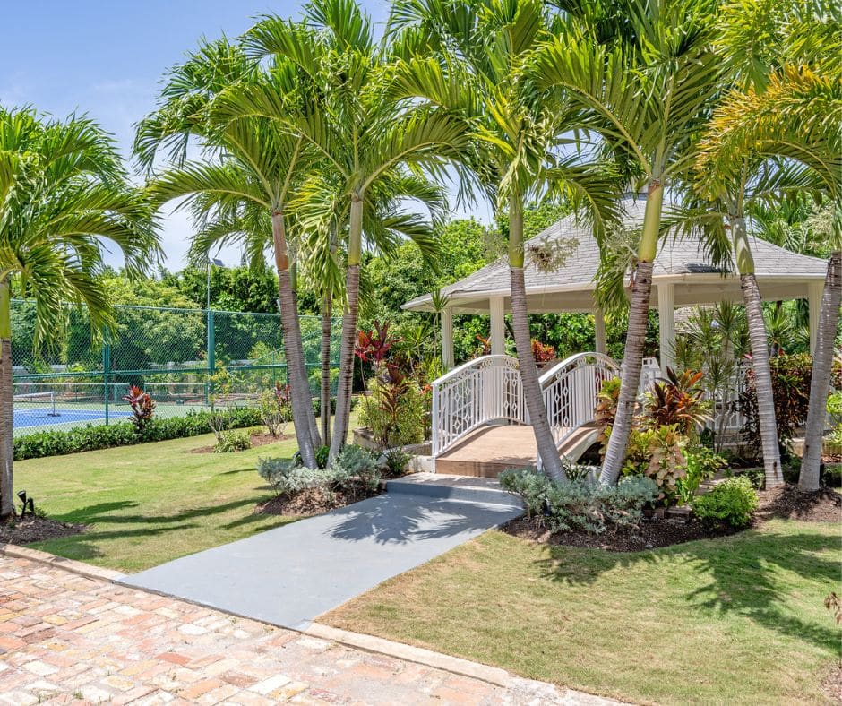 Gardens at Mais Oui Villa before Hurricane Melissa