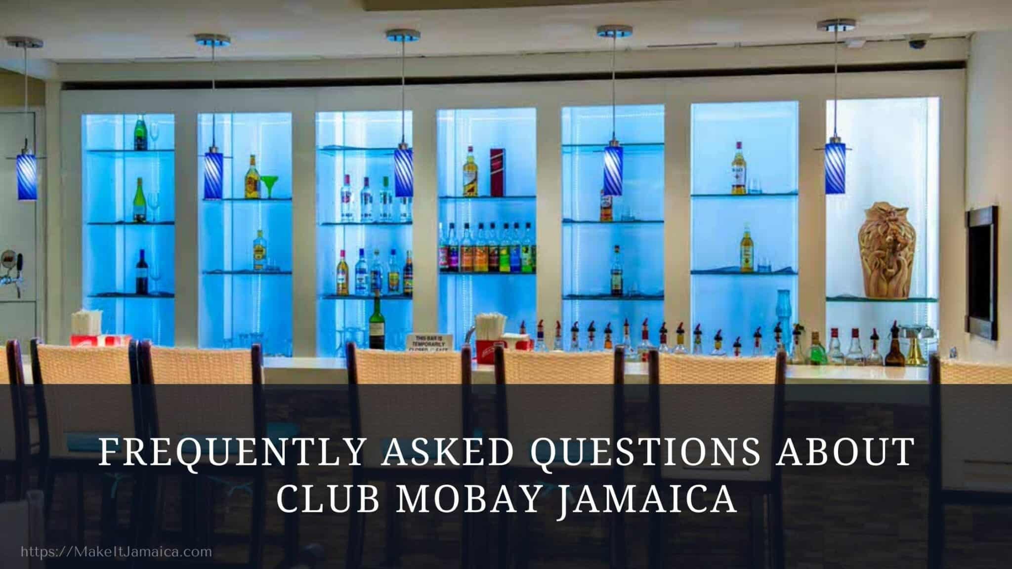 bar at Club Mobay Jamaica departure lounge