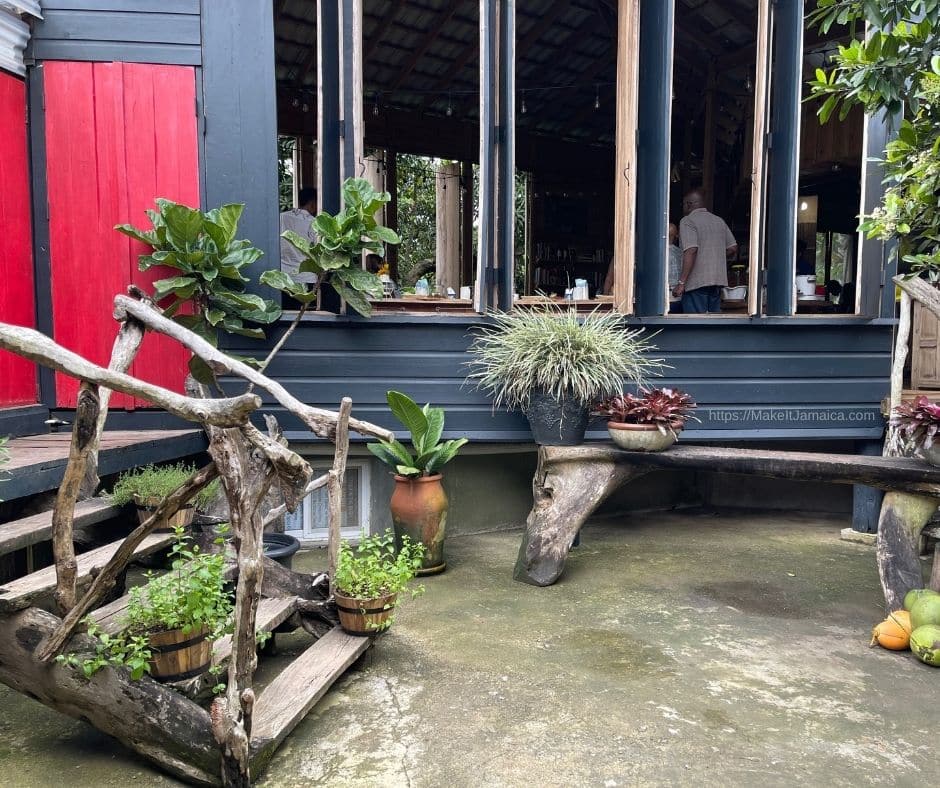 Stush in the Bush plant-based experience with rustic decor
