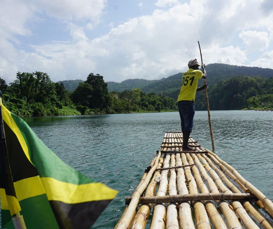 bamboo river rafting in Jamaica