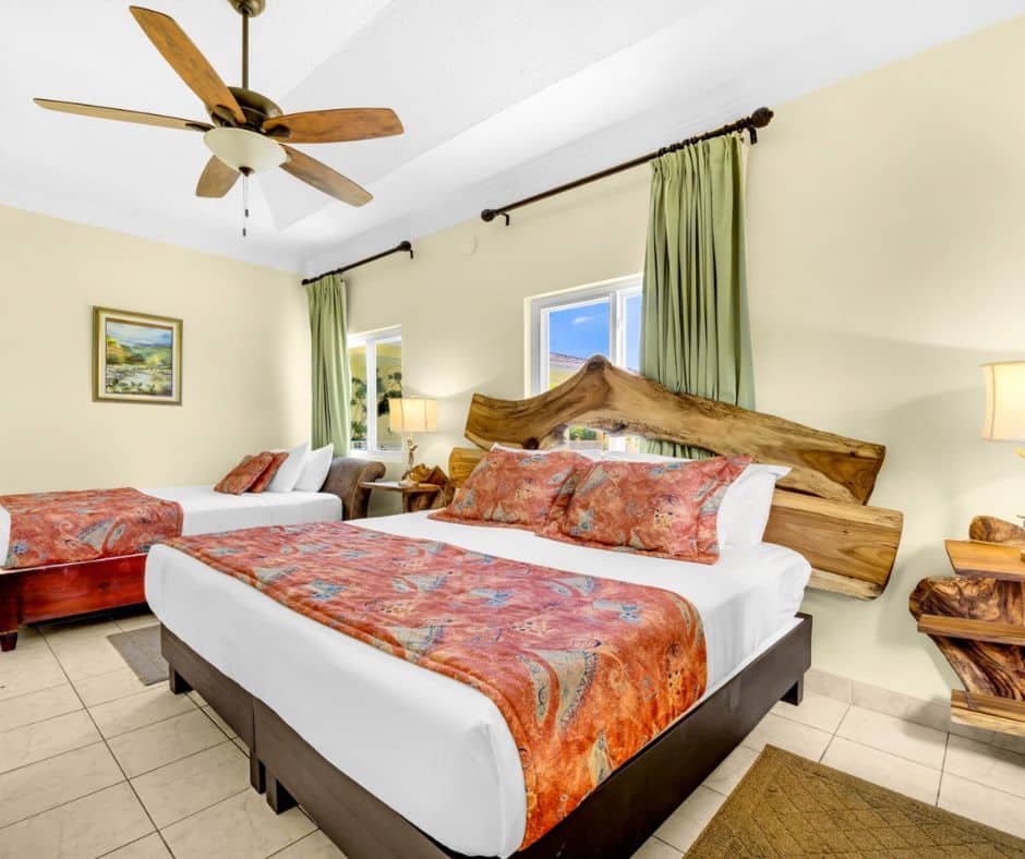 bedroom at Mais Oui Villa in Discovery Bay Jamaica