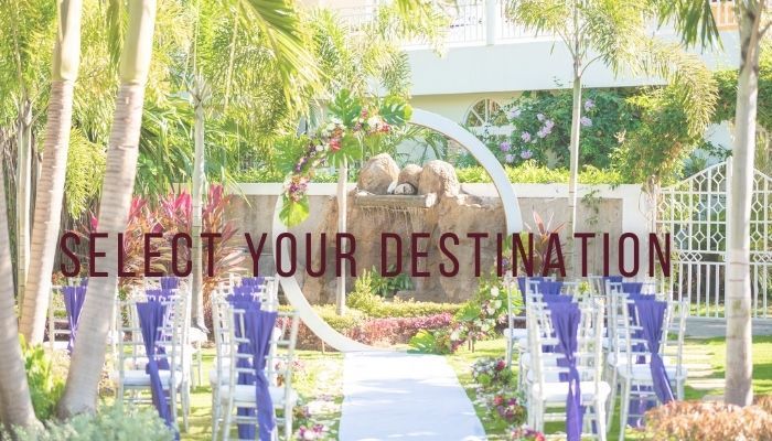 garden wedding - planning a destination wedding in Jamaica