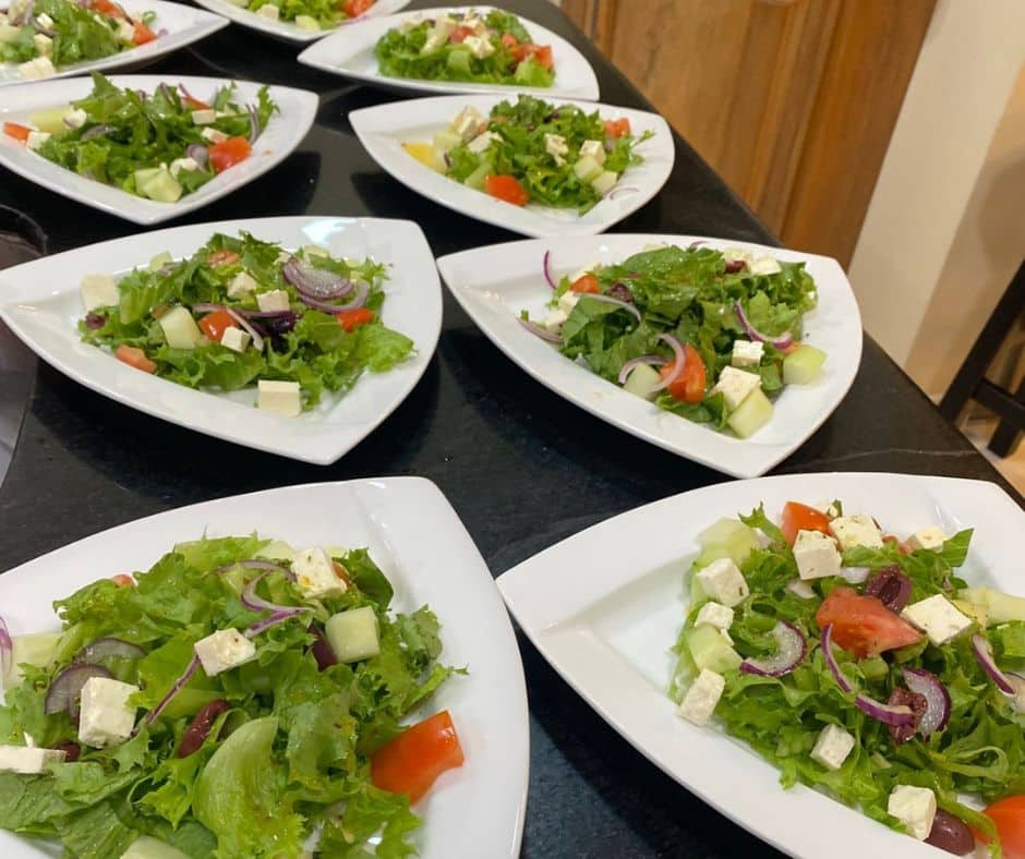 Salad at Mais Oui Villa during Hurricane Melissa