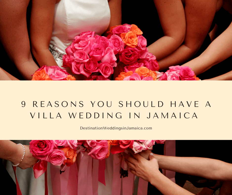 wedding bouquet at Jamaica villa wedding
