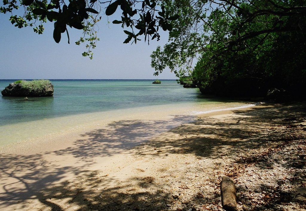 Little beach … a 2-minute walk from Mais Oui villa in Discovery Bay Jamaica
