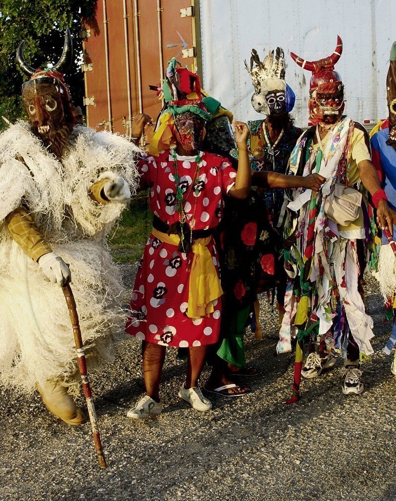 Jonkunno or John canoe at Christmas in Jamaica