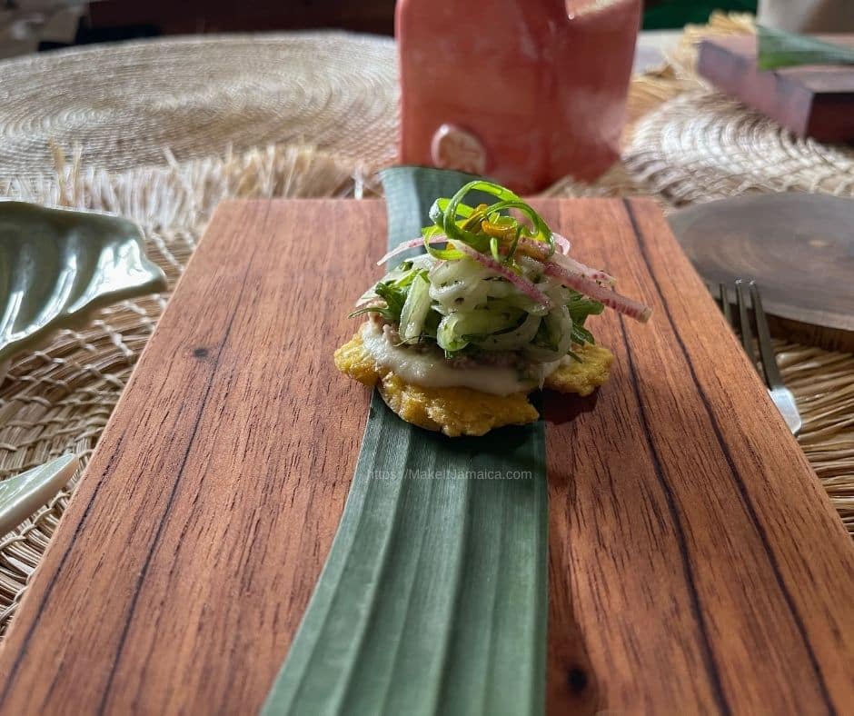 Stush in the Bush plant based cuisine in Jamaica