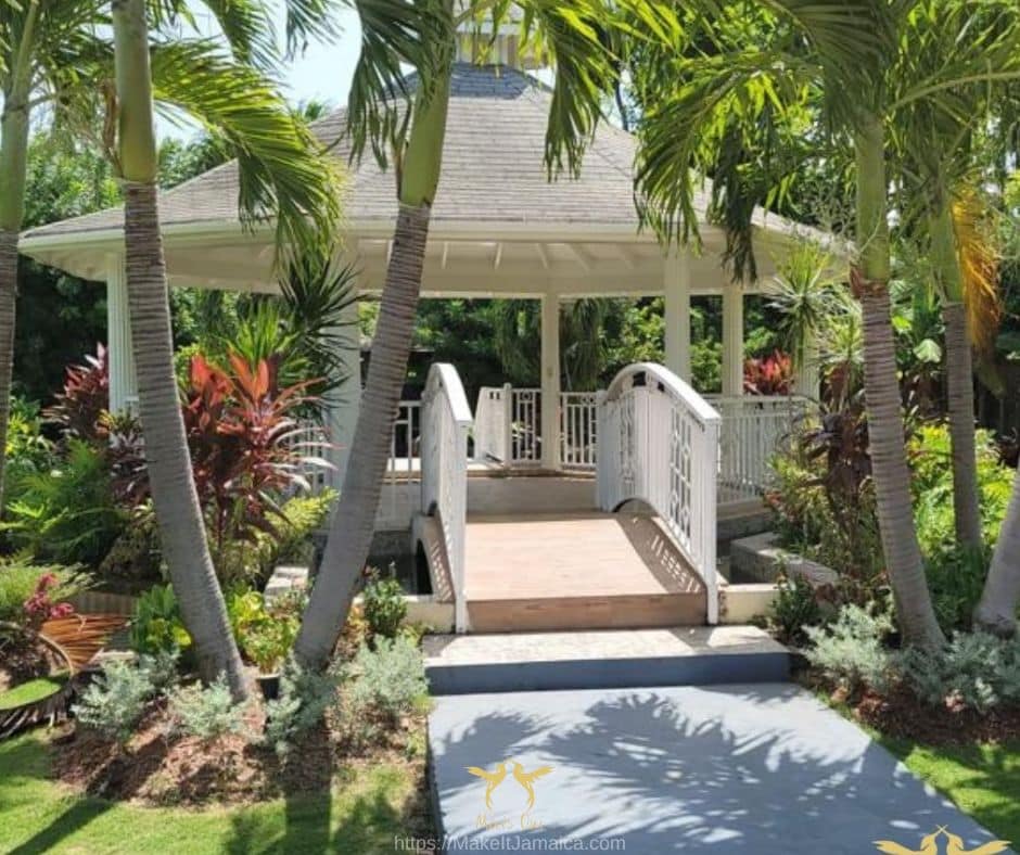 Gazebo at Mais Oui Villa, a wedding venue in Jamaica