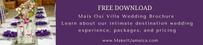 Mais Oui Villa Wedding brochure for intimate private weddings in Jamaica