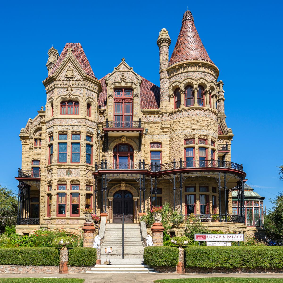Bishop’s Palace in Galveston, Texas