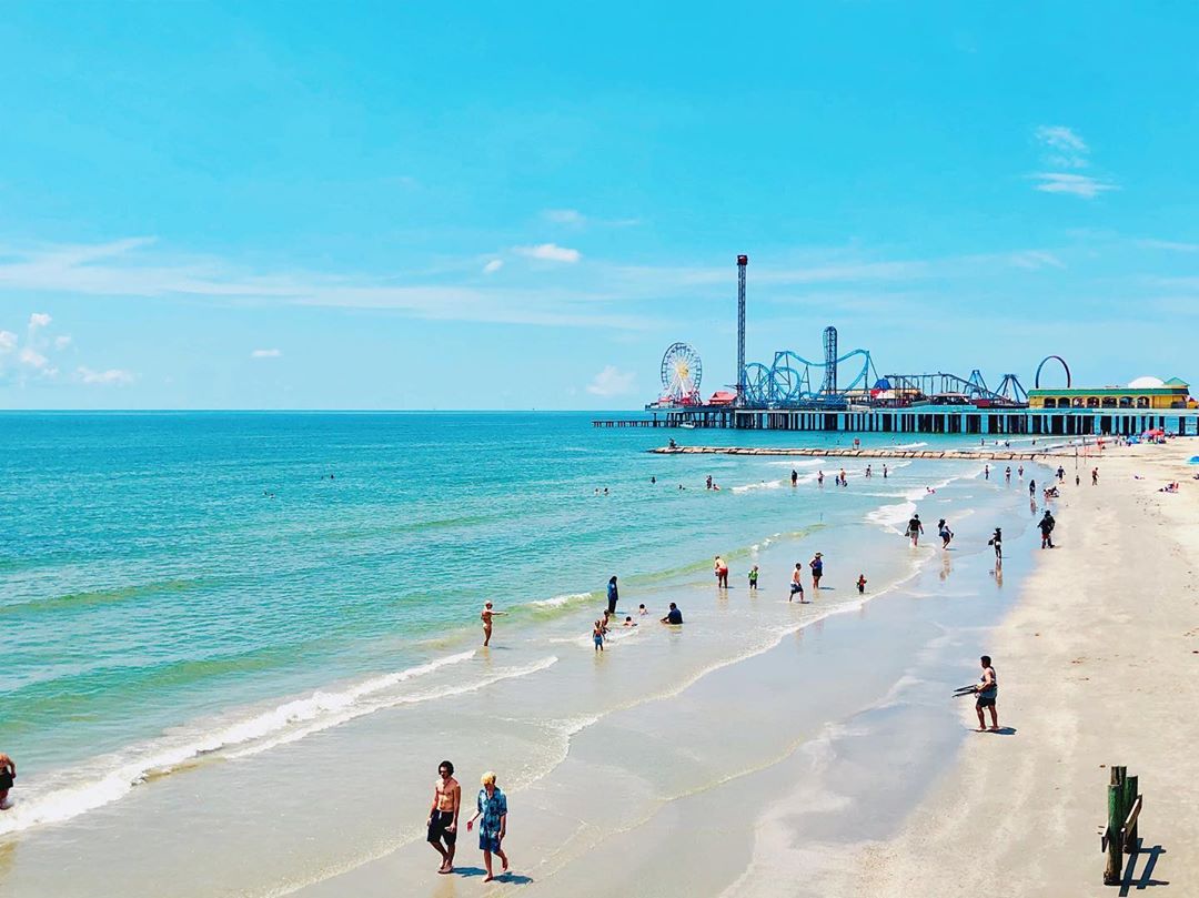 beach town Galveston