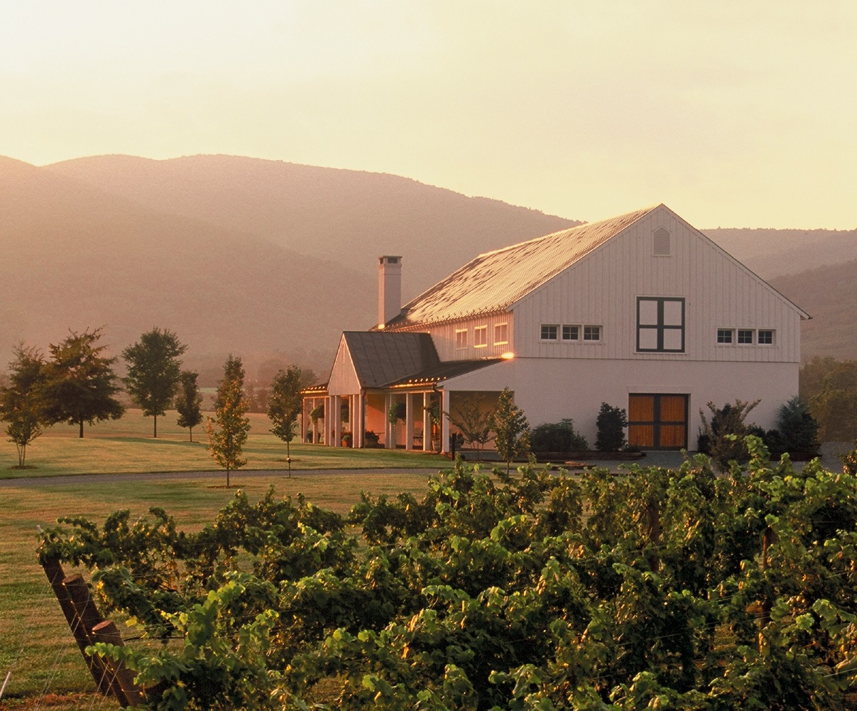 Sunset at a winery near Charlottesville