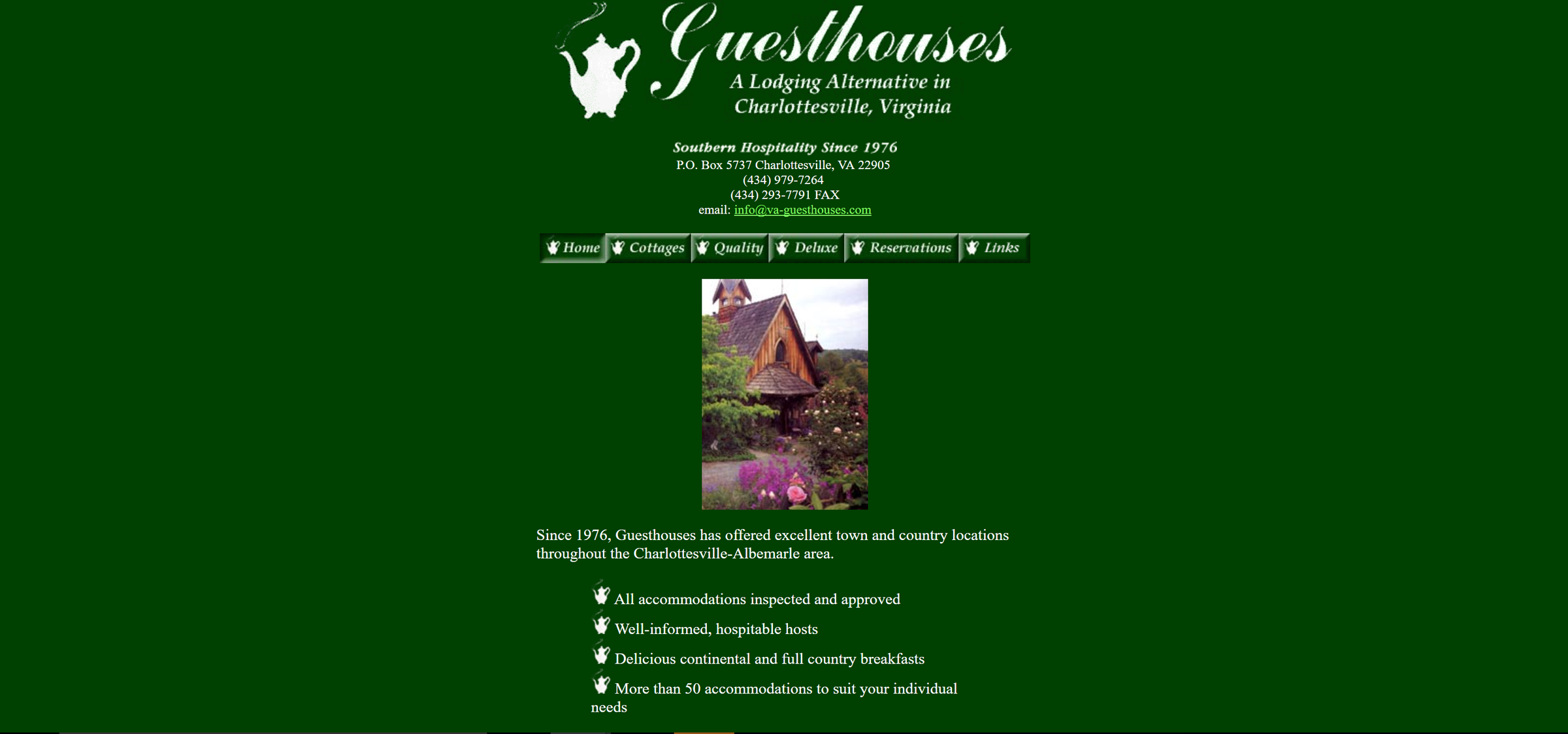 Guesthouses Website 2000