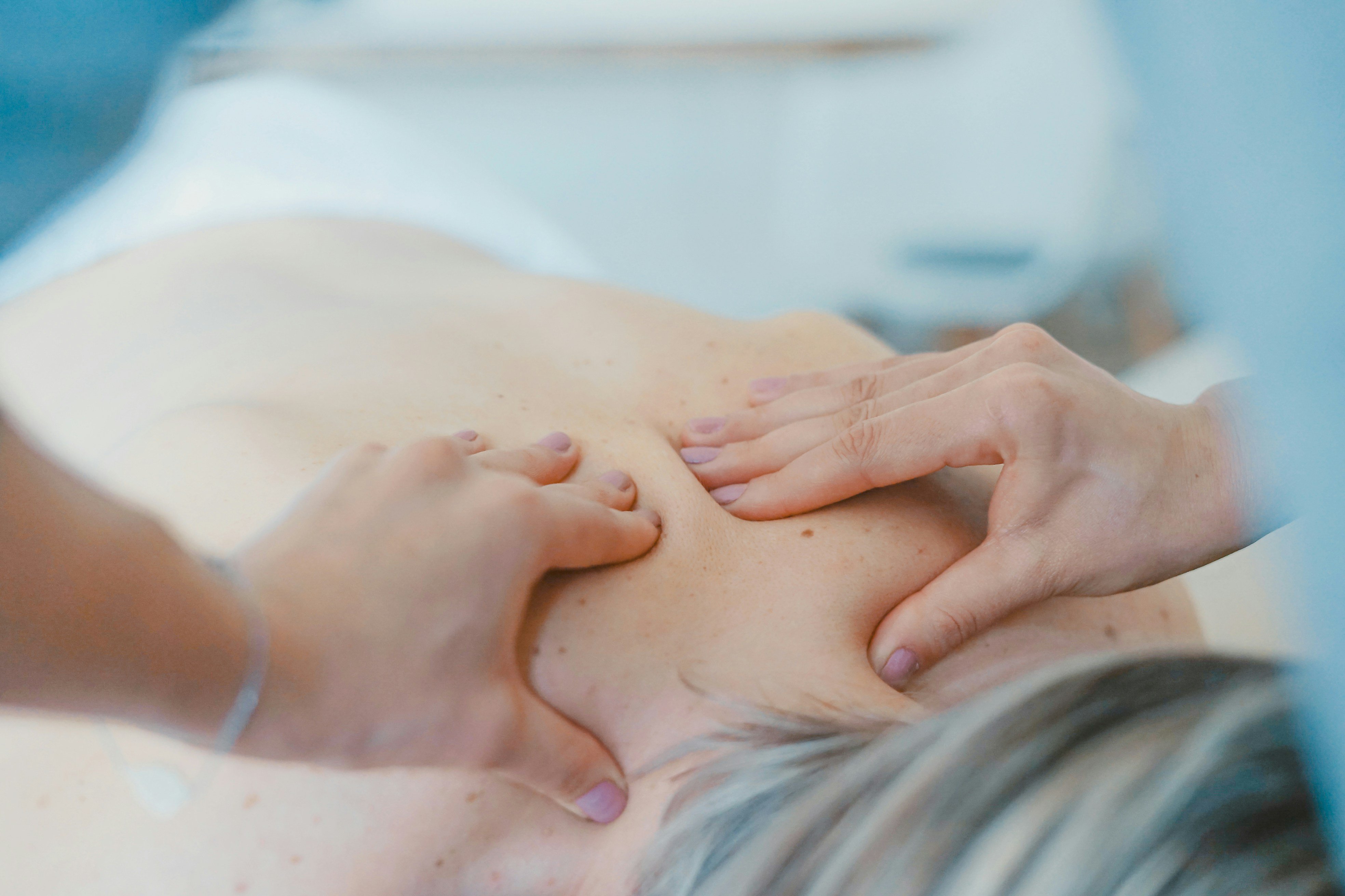 Massage therapy at a day spa