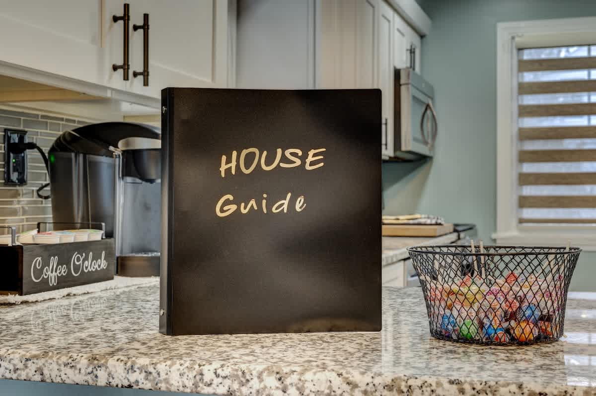 House guide for guests at a professionally managed short-term rental
