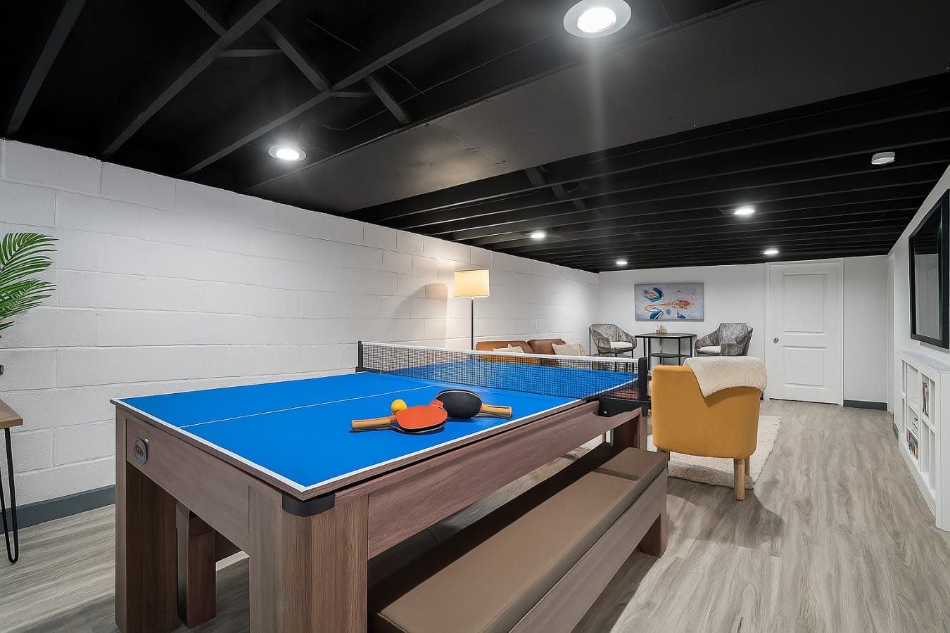 Holiday Game Room Fun – Family Ping Pong in a Northeast Ohio Vacation Home