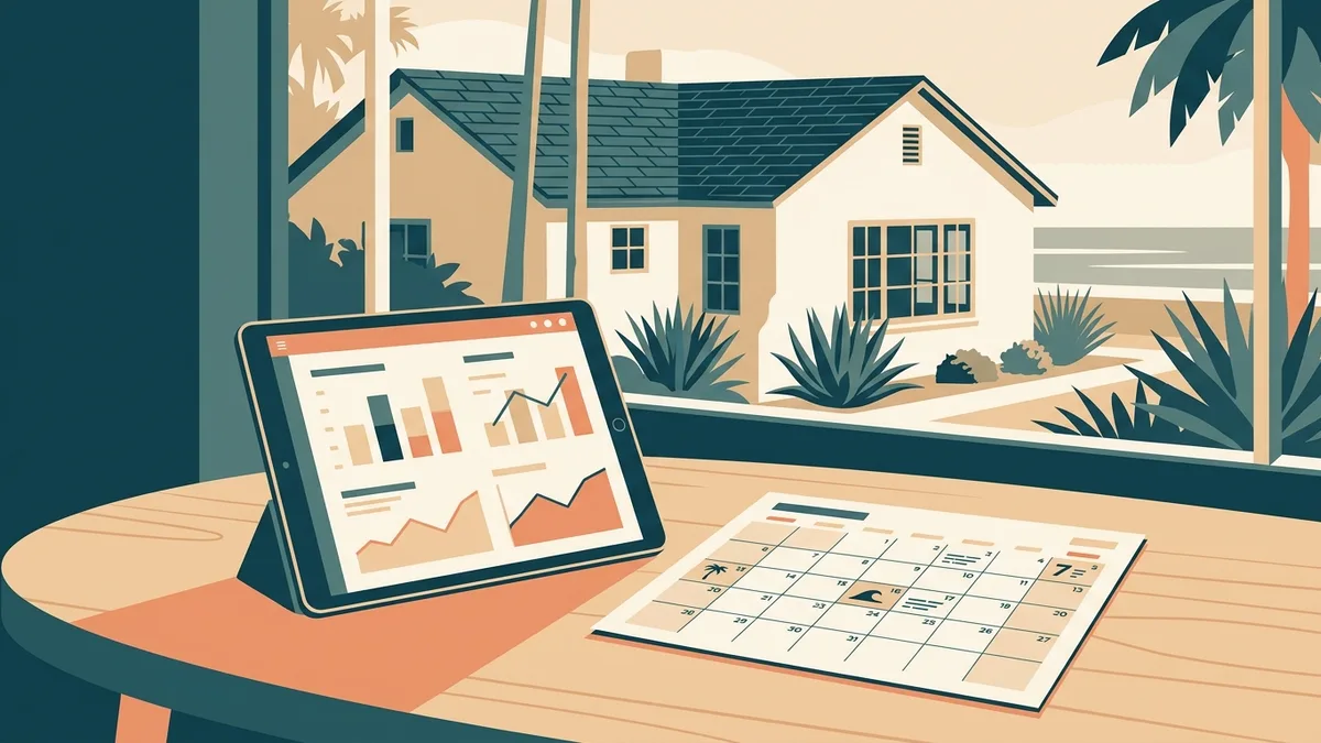 Dynamic pricing strategy for peak season vacation rental Encinitas