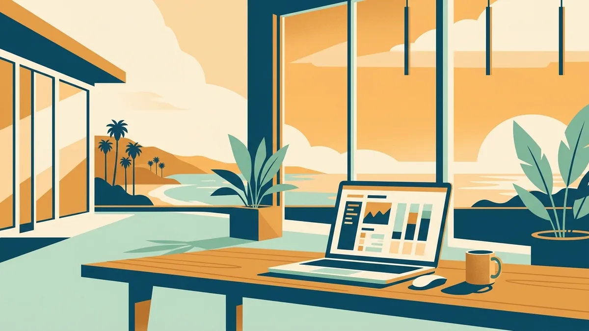 Property manager helping a new host in San Diego review pricing and revenue dashboard