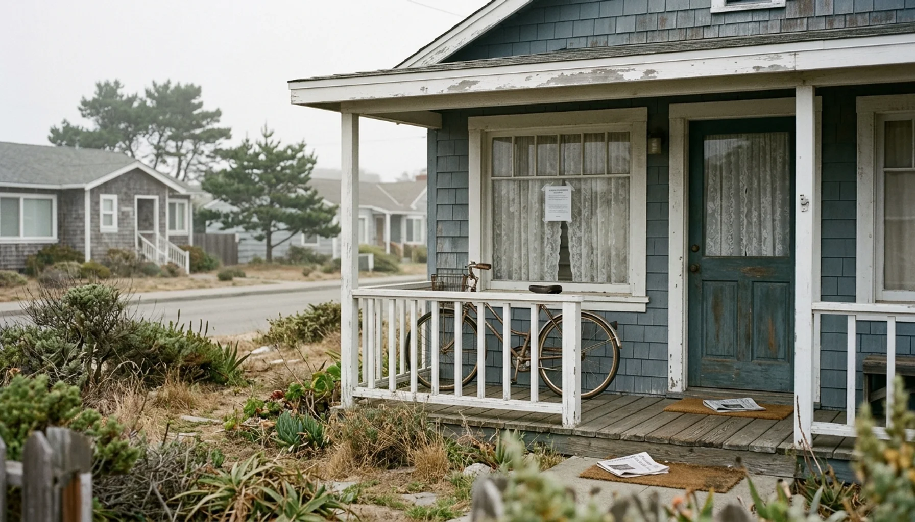 Encinitas beach cottage displaying a short-term rental permit notice, reflecting airbnb regulations Encinitas compliance