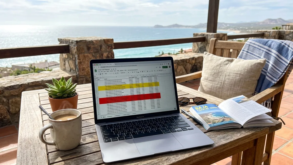 Rental roll template in Google Sheets flagging upcoming lease expirations