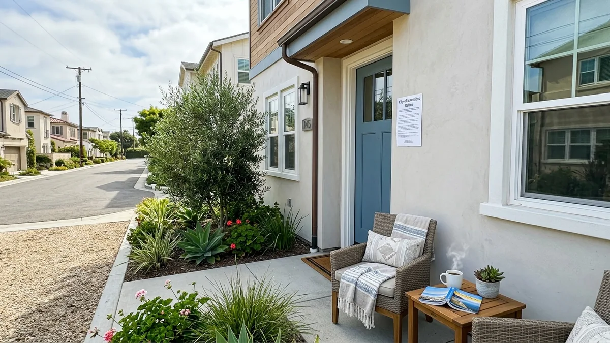 Airbnb regulations Encinitas permit compliance notice on rental property