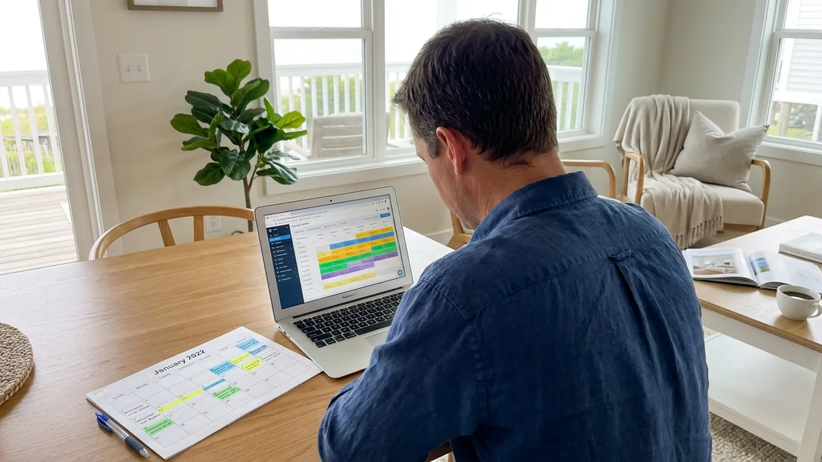 Tracking available nights for accurate revenue per available night vacation rental math