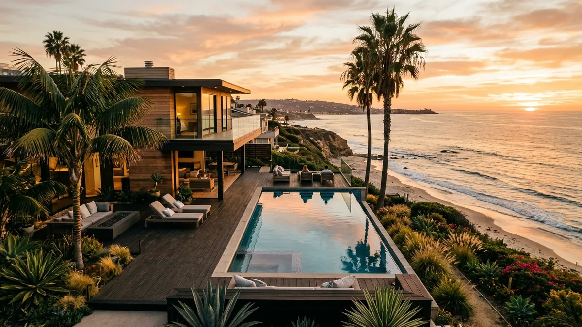 San Diego beachfront Airbnb property management fees and investment returns