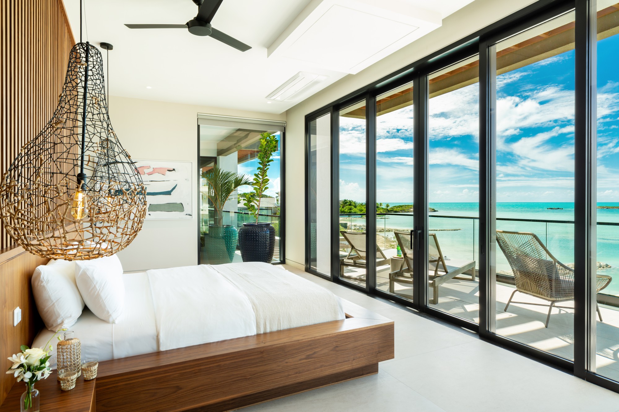 main living spaces at Villa Solara