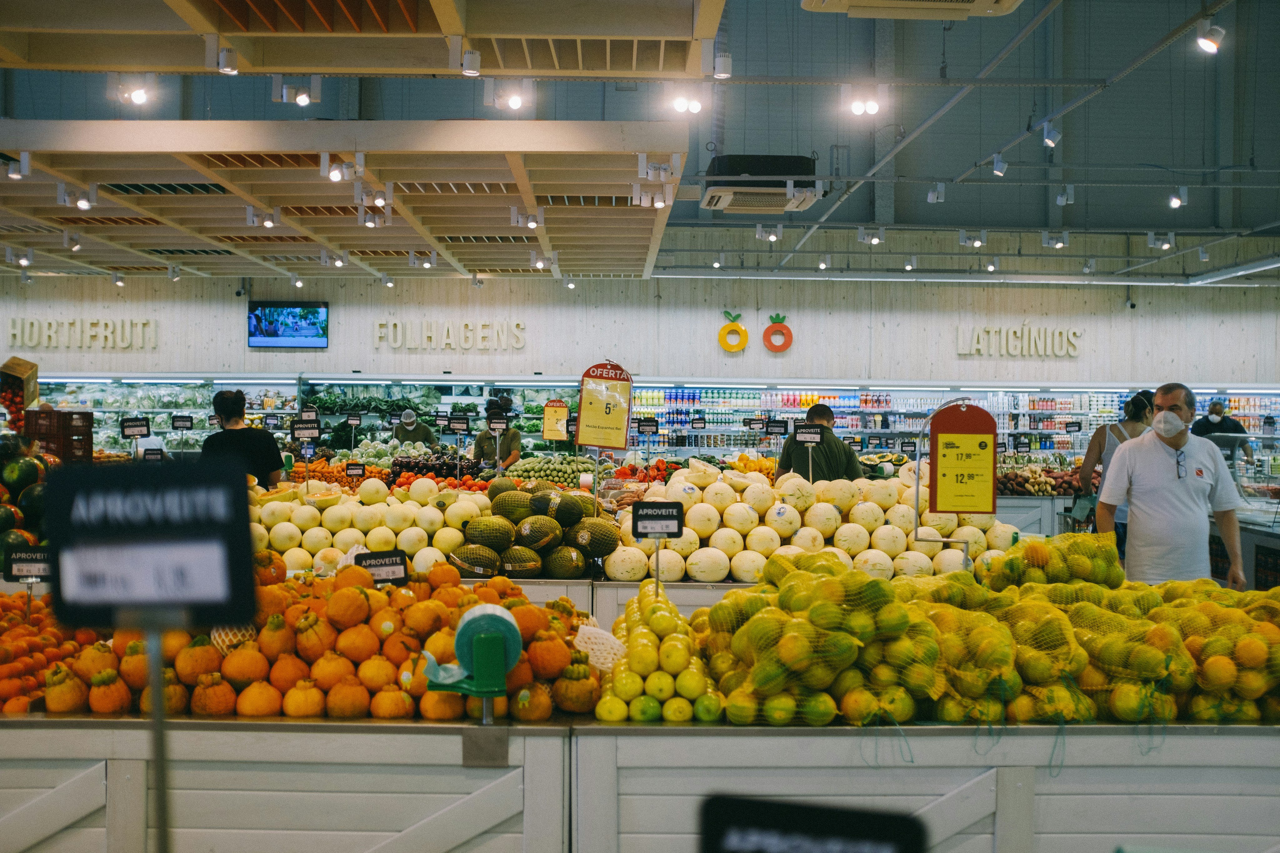 Fresh produce at a local market