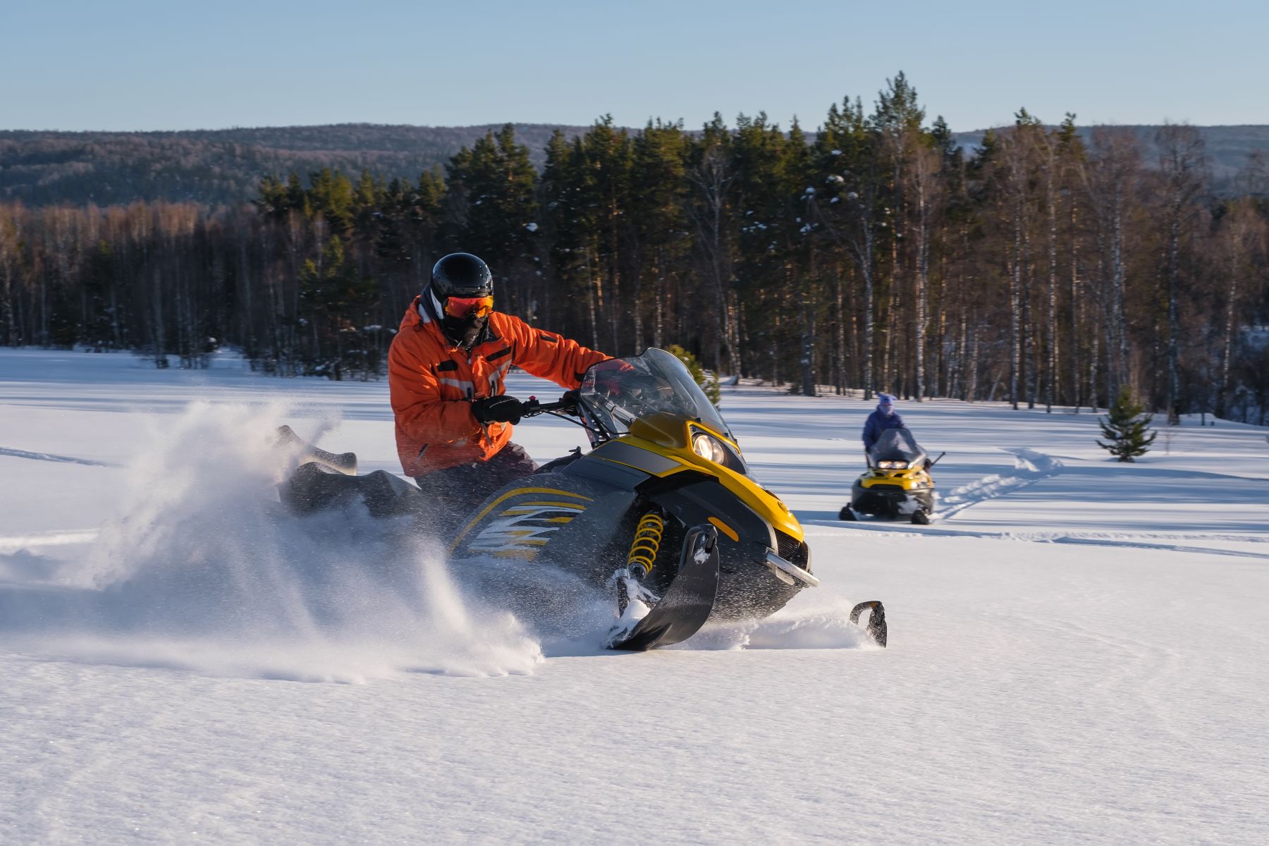 island park snowmobiling