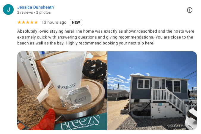 Jersey Shore vacation rental review showcasing clean home and beach access.
