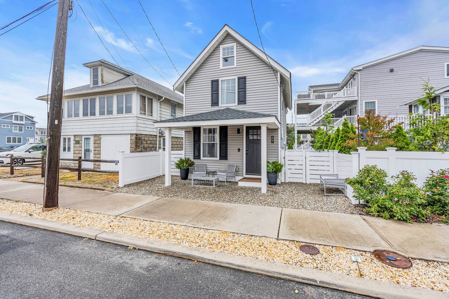 Breezy Beach Stays vacation rental home at the Jersey Shore, ready for guests.
