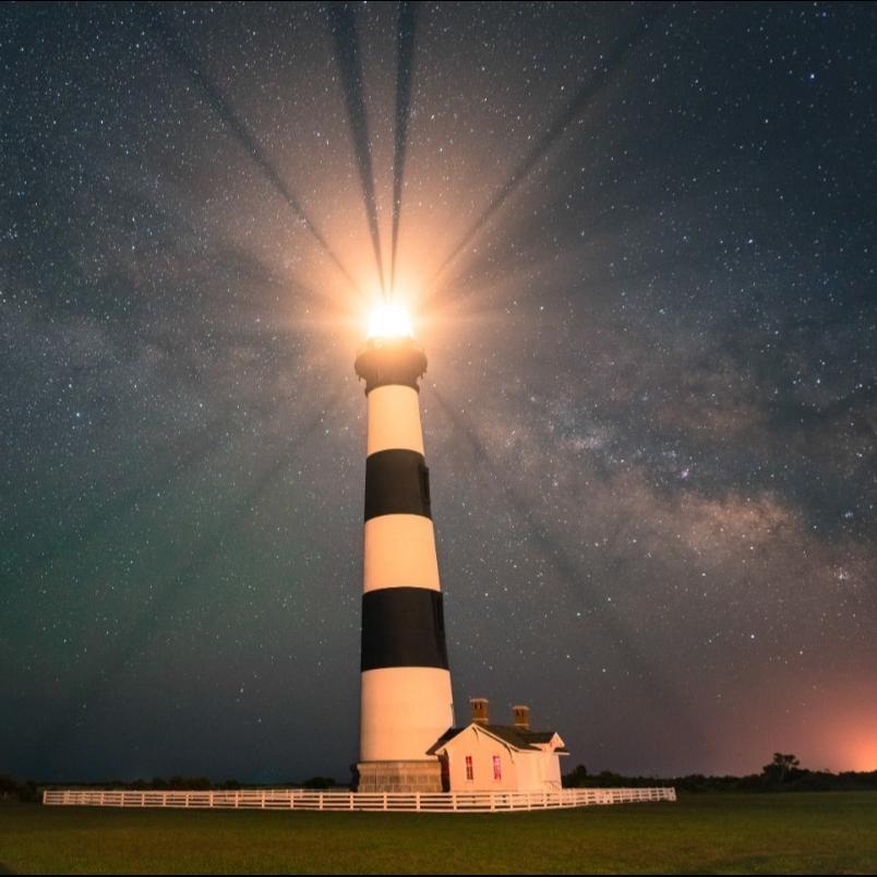 Outer Banks lighthouse view.