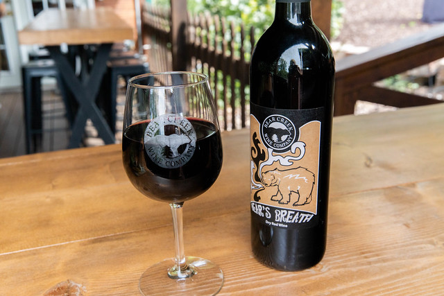 wine in a table