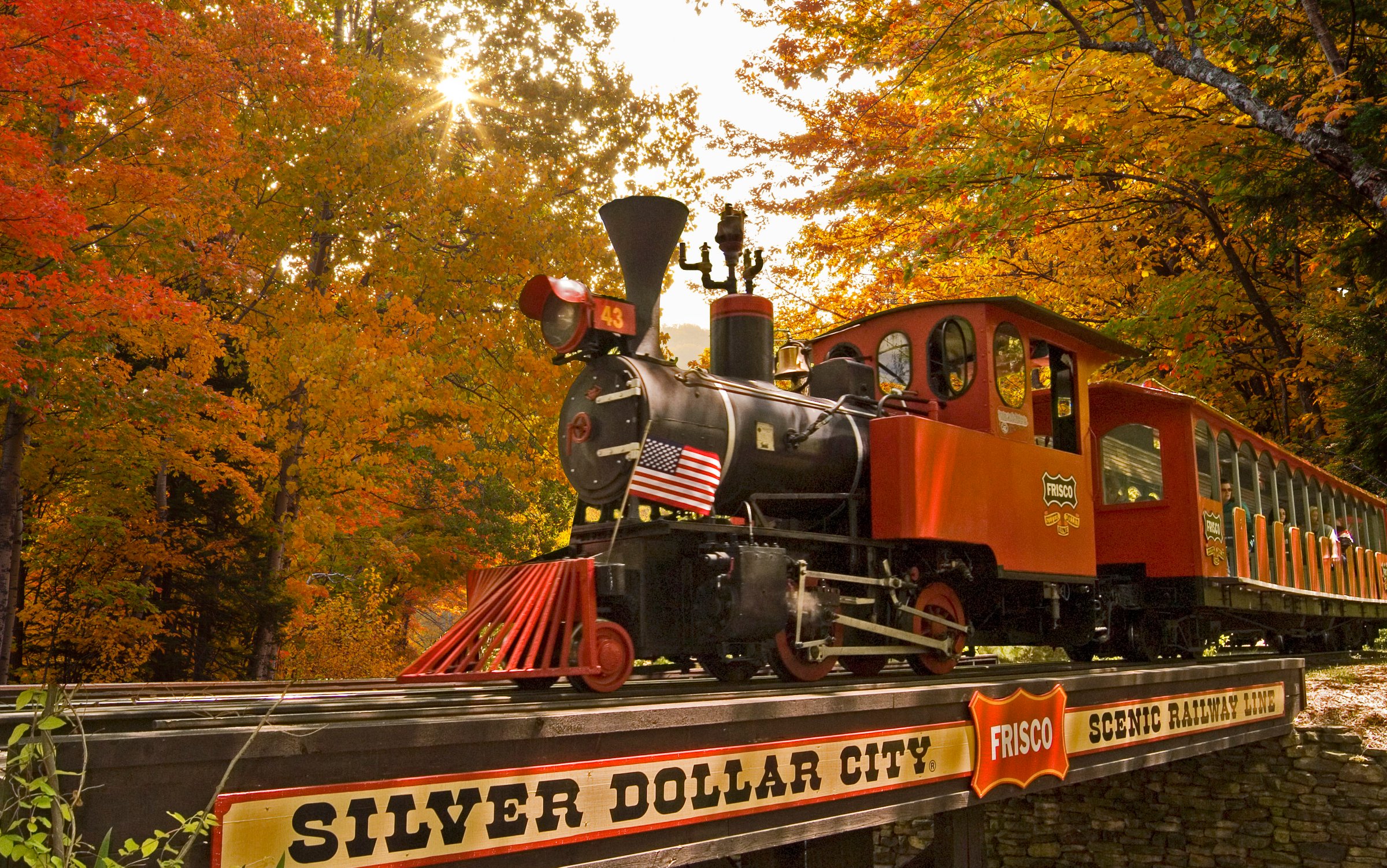 Branson Scenic Railway fall foliage train ride family activity