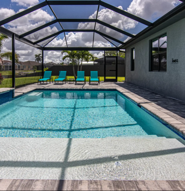 Blue Heaven heated pool home in Cape Coral, Florida